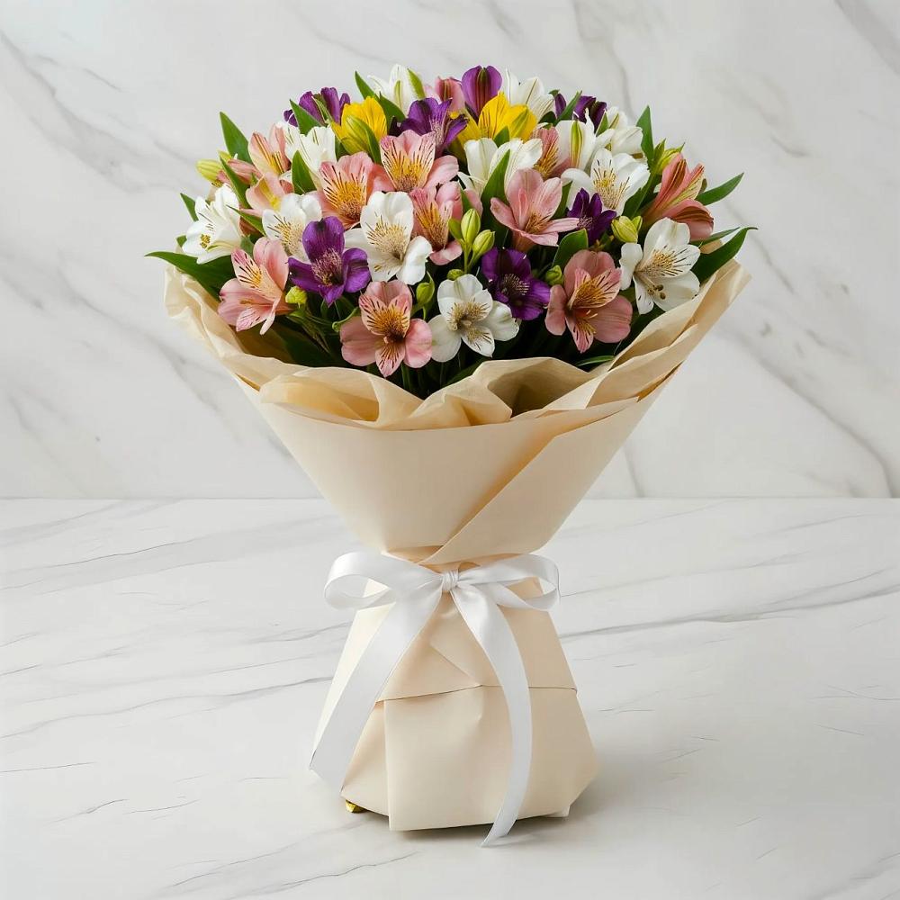 Букет цветов из: Альстромерии в Мирном Архангельской области