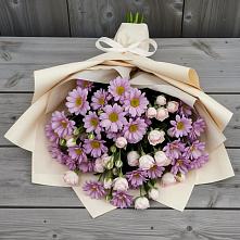 Букет цветов из:  Розы и Хризантемы в Мирном Архангельской области