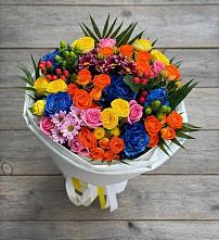 Букет цветов из:  Розы и Хризантемы в Мирном Архангельской области