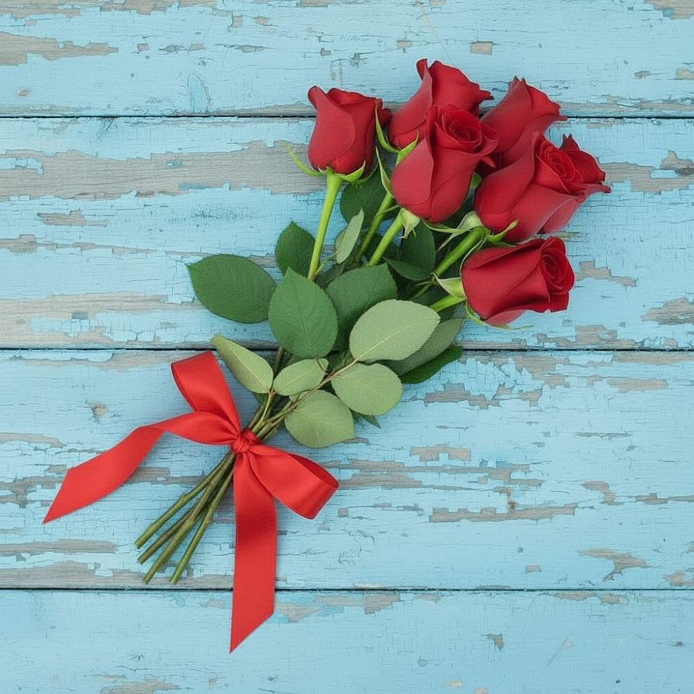 Букет Красные розы в Мирном Архангельской области